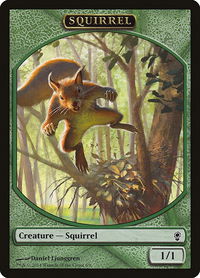 Squirrel Token - Conspiracy (CNS) #6 - Token Magic: The Gathering Trading Card