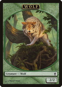 Wolf Token - Conspiracy (CNS) #7 - Token Magic: The Gathering Trading Card