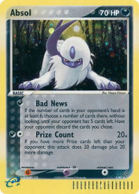 Absol - Dragon (DR) #1/97 - Holo Rare Pokémon Trading Card