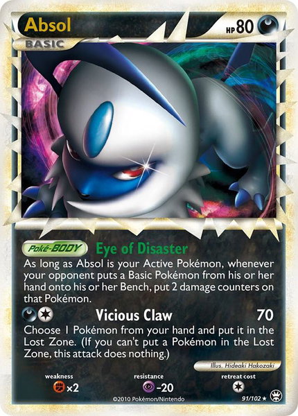 Absol (Prime) trading card from Triumphant Absol (Prime) - Triumphant Pokémon trading card