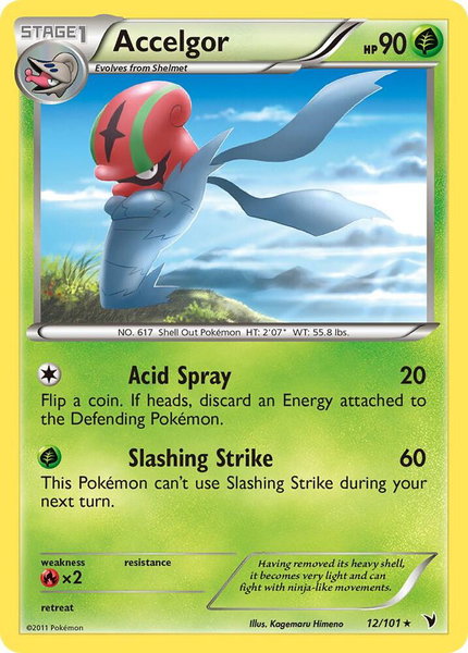 Accelgor - Noble Victories Pokémon trading card