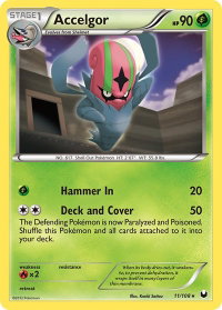 Accelgor - Dark Explorers (DEX) #11/108 - Rare Pokémon Trading Card