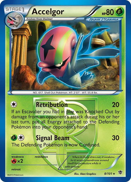 Accelgor (Team Plasma) - Plasma Blast Pokémon trading card
