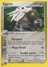 Aggron - Ruby and Sapphire (RS) #1/109 - Holo Rare Pokémon Trading Card