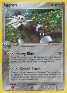 Aggron - Legend Maker (LM) #2/92 - Holo Rare Pokémon Trading Card