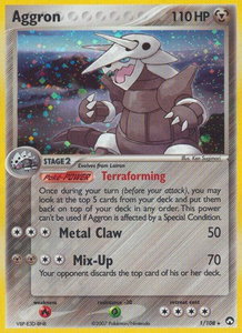 Aggron - Power Keepers (PK) #1/108 - Holo Rare Pokémon Trading Card