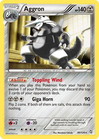 Aggron - Dragons Exalted (DRX) #80/124 - Holo Rare Pokémon Trading Card