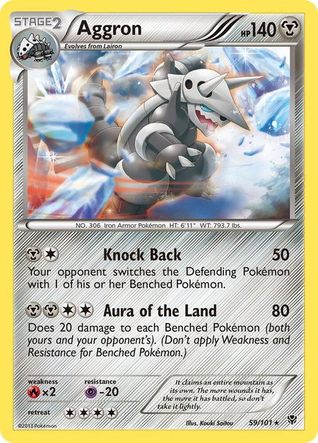 Aggron - Plasma Blast Pokémon trading card