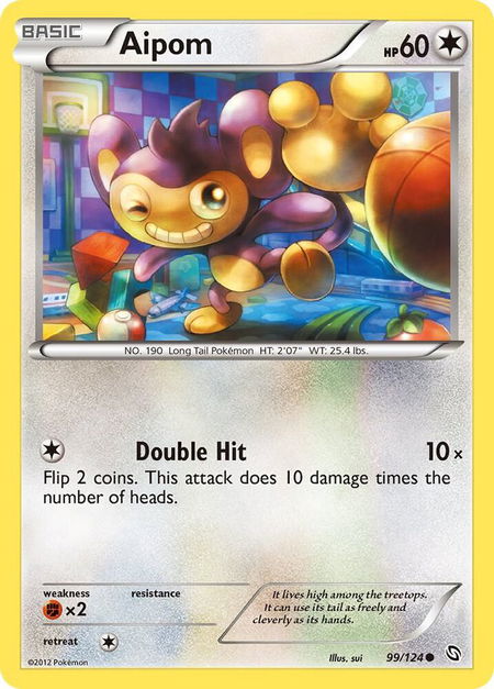 Aipom - Dragons Exalted Pokémon trading card
