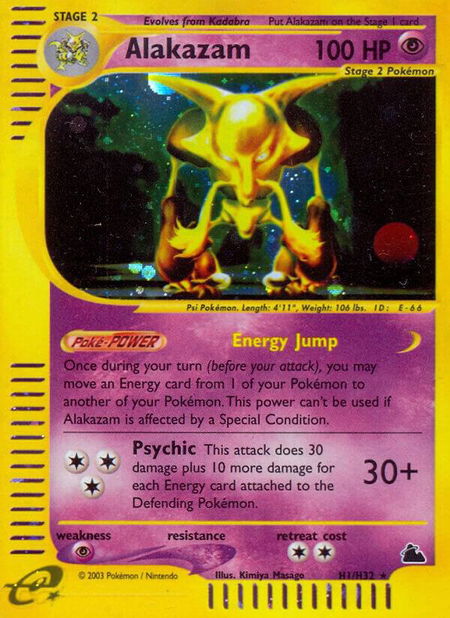 Alakazam (H1) - Skyridge Pokémon trading card