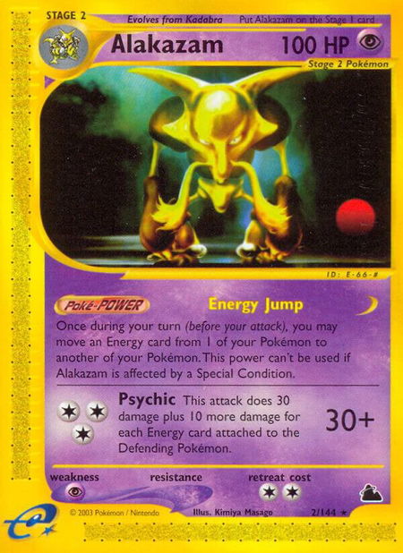 Alakazam (2) - Skyridge Pokémon trading card