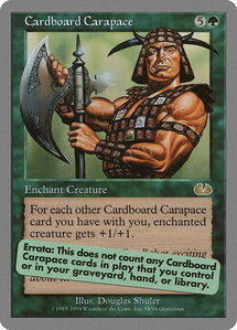Cardboard Carapace - Unglued (UGL) #54 - Rare Magic: The Gathering Trading Card