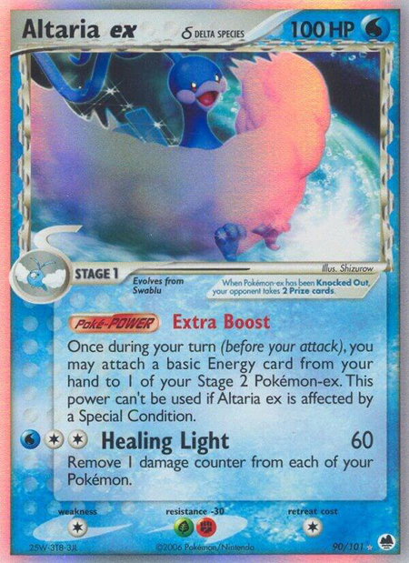 Altaria ex (Delta Species) - Dragon Frontiers Pokémon trading card