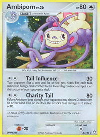 Ambipom - Mysterious Treasures (MT) #3/123 - Holo Rare Pokémon Trading Card
