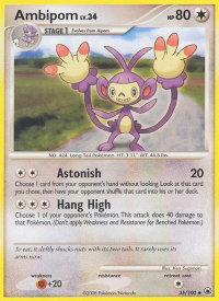 Ambipom - Majestic Dawn (MD) #35/100 - Uncommon Pokémon Trading Card