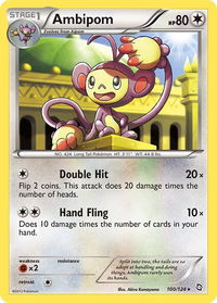 Ambipom - Dragons Exalted (DRX) #100/124 - Rare Pokémon Trading Card