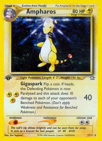 Ampharos - Neo Genesis (N1) #001/111 - Holo Rare Pokémon Trading Card