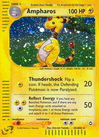 Ampharos (H1) - Aquapolis (AQ) #H01/H32 - Holo Rare Pokémon Trading Card