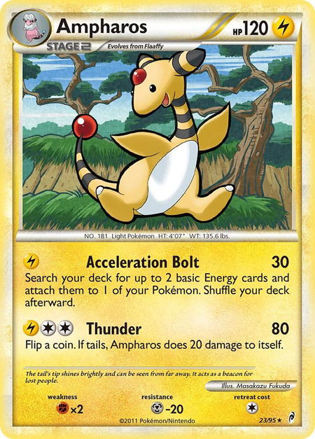 Ampharos - Call of Legends Pokémon trading card