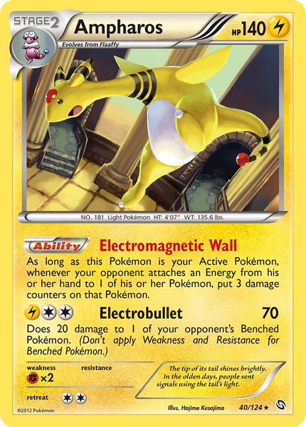 Ampharos - Dragons Exalted Pokémon trading card