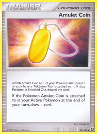 Amulet Coin - Great Encounters (GE) #97/106 - Uncommon Pokémon Trading Card