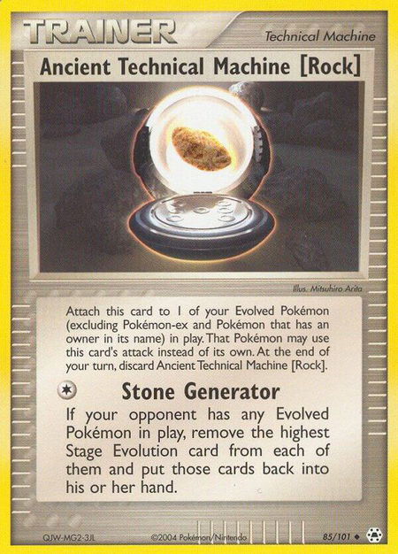 Ancient Technical Machine [Rock] - Hidden Legends Pokémon trading card