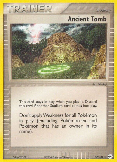 Ancient Tomb - Hidden Legends Pokémon trading card