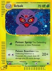 Arbok (3) - Expedition Pokémon trading card