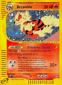Arcanine (H2) - Aquapolis (AQ) #H02/H32 - Holo Rare Pokémon Trading Card