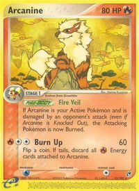 Arcanine - Sandstorm (SS) #15/100 - Rare Pokémon Trading Card
