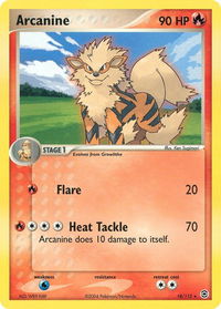Arcanine - FireRed & LeafGreen (RG) #18/112 - Rare Pokémon Trading Card