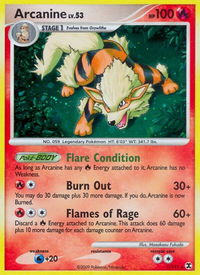 Arcanine - Rising Rivals (RR) #1/111 - Holo Rare Pokémon Trading Card