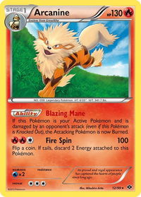 Arcanine (12) - Next Destinies (NXD) #12/99 - Rare Pokémon Trading Card