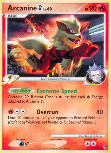 Arcanine G - Supreme Victors Pokémon trading card