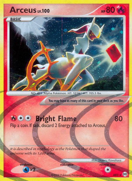 Arceus (AR3) - Arceus Pokémon trading card
