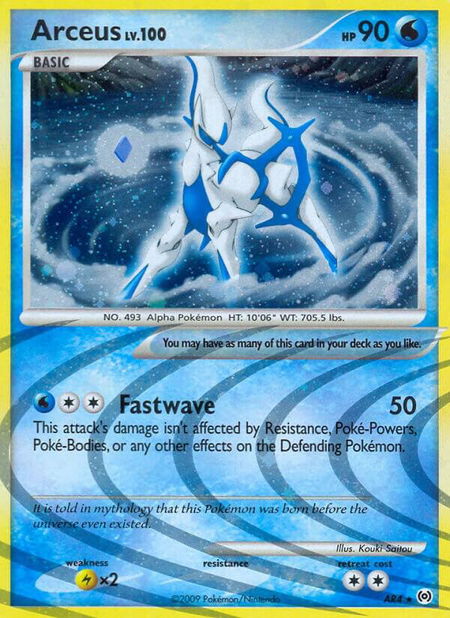 Arceus (AR4) - Arceus Pokémon trading card