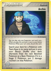 Archie - Team Magma vs Team Aqua (MA) #71/95 - Uncommon Pokémon Trading Card
