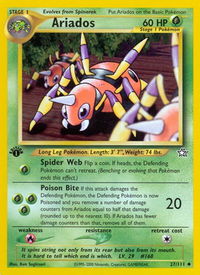 Ariados - Neo Genesis (N1) #027/111 - Uncommon Pokémon Trading Card