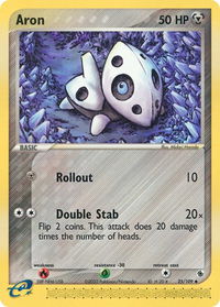 Aron - 25/109 - Ruby and Sapphire (RS) #25/109 - Uncommon Pokémon Trading Card