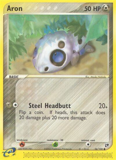 Aron - Sandstorm Pokémon trading card