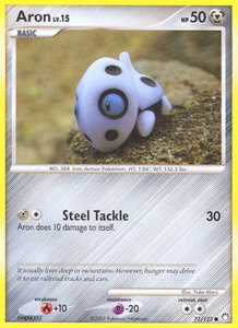 Aron - Mysterious Treasures (MT) #71/123 - Common Pokémon Trading Card