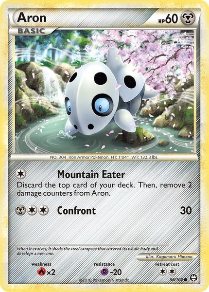 Aron - Triumphant Pokémon trading card