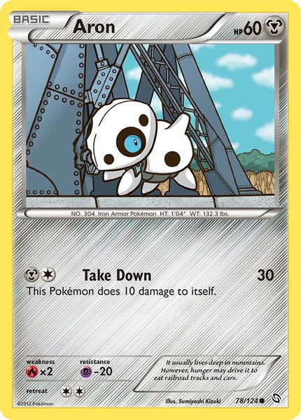 Aron - Dragons Exalted Pokémon trading card