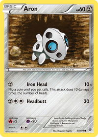 Aron - Plasma Blast (PLB) #57/101 - Common Pokémon Trading Card