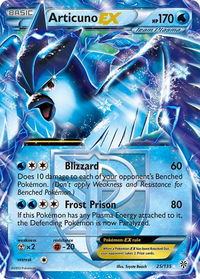 Articuno EX (Team Plasma) - Plasma Storm (PLS) #25/135 - Ultra Rare Pokémon Trading Card