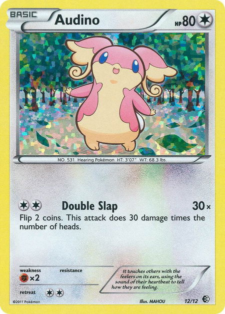 Audino - 12/12 - McDonald's Promos 2011 Pokémon trading card