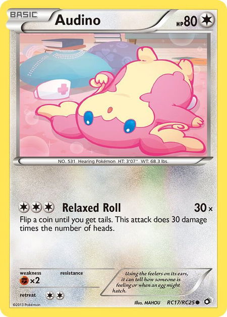Audino - Legendary Treasures: Radiant Collection Pokémon trading card