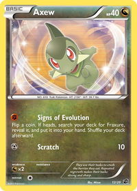 Axew (12) - Dragon Vault (DRV) #12/20 - Holo Rare Pokémon Trading Card