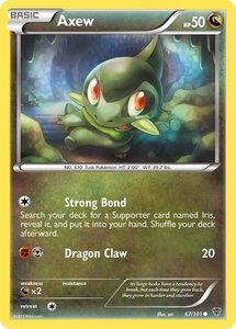 Axew - Plasma Blast (PLB) #67/101 - Common Pokémon Trading Card