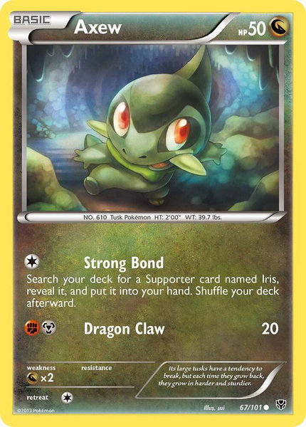 Axew - Plasma Blast Pokémon trading card